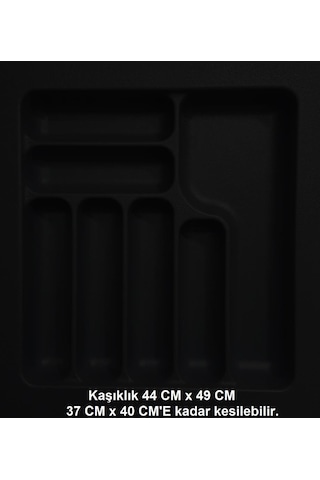 Starax 44 Cm - 49 Cm Çekmece İçi Kaşıklık Antrasit