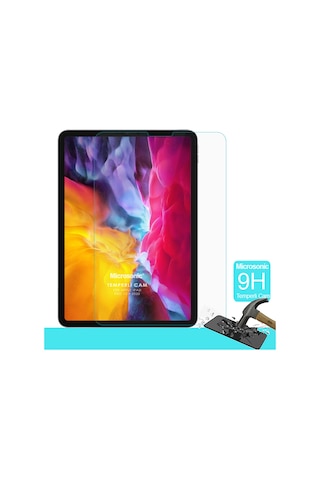 Microsonic iPad Uyumlu Pro 12.9 Uyumlu`` 2022 6. Nesil (A2436-A2764-A2437-A2766) Temperli Cam Ekran Koruyucu