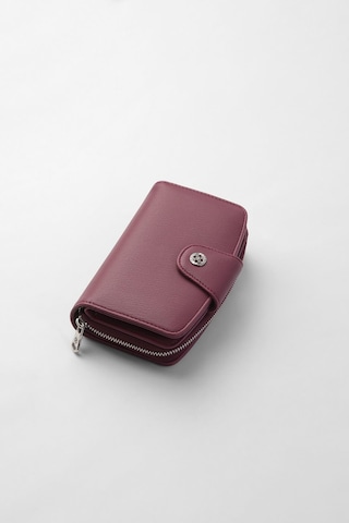 Cengiz Pakel Orta Boy Çıt Çıt Detaylı Kadın Cüzdan/portföy - 65300 - Mürdüm 65300-mürdüm