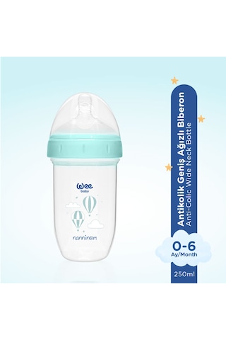Wee Baby Nanninom Antikolik Geniş Ağızlı Biberon 250 ML