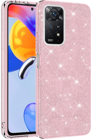 Xiaomi Redmi Note 11 Pro 5g Kılıf Zore Shining Silikon Pembe