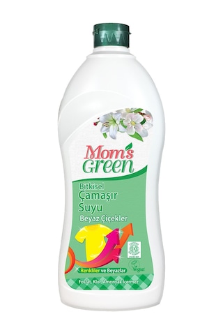 Mom's Green Bitkisel Çamaşır Suyu Beyaz Çiçekler 750 ML