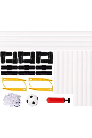 Homyl Çocuk Futbol Seti, Topu Ile Katlanabilir Ağı Uygulaması Beyaz