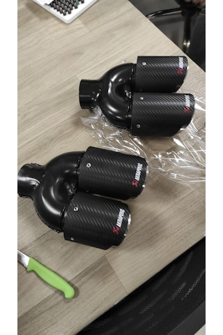 Akrapoviç Egzoz Ucu Çiftli 90mm 2 ADET