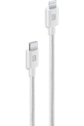 Cellularlıne Usb-c To Usb-c Örgü Dayanıklı 150 Cm Şarj Kablosu Beyaz
