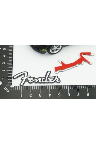 Fender Hoparlör Krom Metal 3M Logo Amblem 2 Li Set