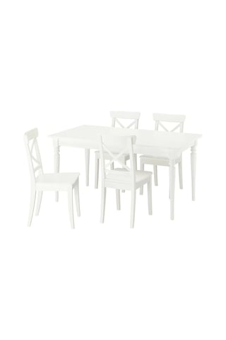 Ikea Beyaz Zarif Yemek Masası - Yemek Masası Takımı
