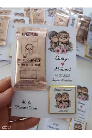 Farklı Market Nikah, Söz, Nişan Hediyesi Kahve Çikolata 7 Adet