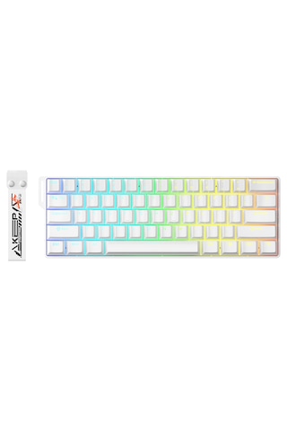 Dareu Ek60 He White %60 Yulong Manyetik Switch 8k Hz Hall Effect Hotswap Rgb İngilizce Gaming Klavye