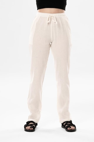 Eliş Şile Bezi Şile Bezi Çift Cepli Unisex Yazlık Pantolon Krem Krm-krem Krem