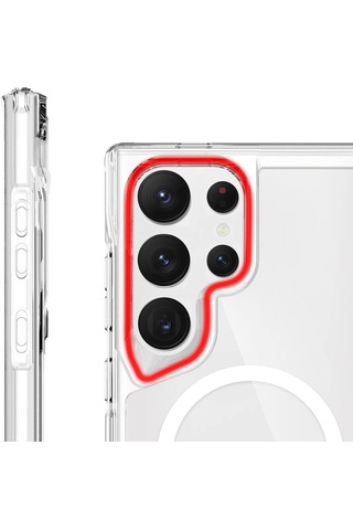 Zore Galaxy Uyumlu S24 Ultra Kılıf Msra Magsafe Şarj Özellikli T-max Magsafe Kapak-renksiz Renksiz