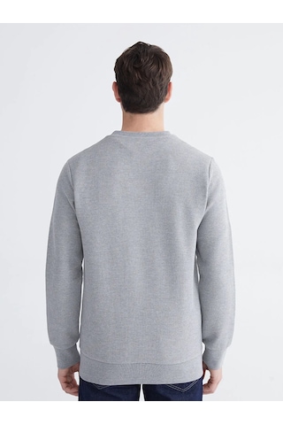 Lc Waikiki Gri Bisiklet Yaka Erkek Sweatshirt