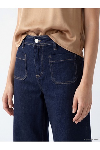 Lcwaıkıkı Classic İndigo Straigt Fit Kadın Jean Pantolon
