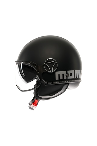 Momo Kask/fgtr Evo Mono Matt Black/sılver Çok Renkli