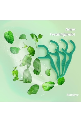 Stopever Fresh & Gliss Kürdanlı Diş İpi 3&apos Lü Paket 150 Adet Nane Aromalı Diş Arası Temizliği, Ağız Hijyeni Ve Günlük Kullanım İçin İdeal Plastik Kutulu Ve Taşıma Kılıflı Hediyeli