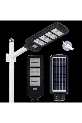 300w Solar Bahçe Lambası Ct-4642 + 3m. Lamba Direği