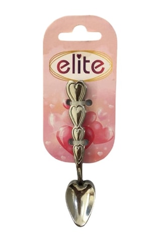 Elite Çay Kaşığı Kalp Model 6'Lı Paket Metal