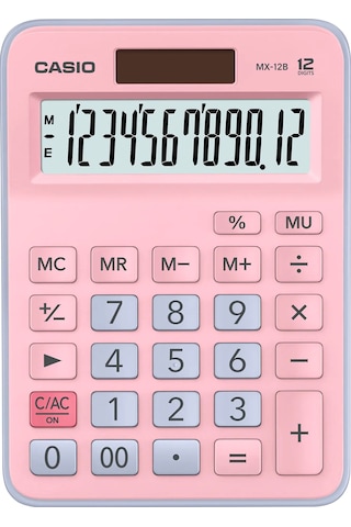 Casio MX-12B-PKLB 12 Haneli Masaüstü Hesap Makinesi