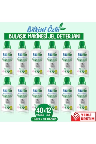 Sır Bio Bulaşık Makine Deterjanı 12 x 1 L