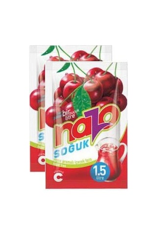 Nazo Vişne Aromalı İçecek Tozu 24 x 9 G