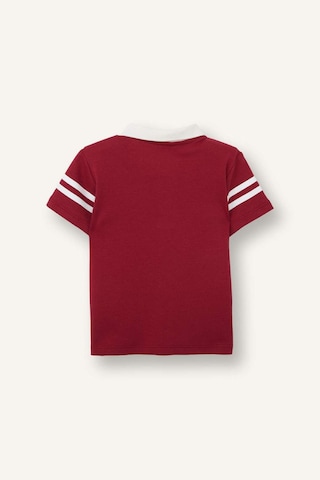 Defacto Oversıze Kısa Kollu Polo Tişört Erkek Bebek G7483a526smbr468 Bordo-br468