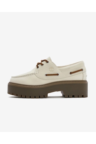 Timberland Stone Street Boat Shoe Kadın Natural Nubuck Tekne Ayakkabısı Tb0a2gvfex41 Natural Nubuck Beyaz