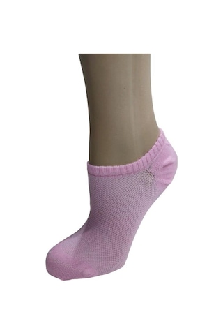 3'lü Pamuklu Kadın Patik Çorap-kırmızı Kırmızı