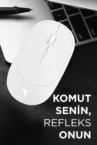 Torima Tm-16 Mavi Kablosuz Çift Modlu Sessiz Mouse Fare 001