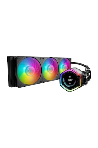 Cooler Master Masterliquid 360 Ion Lcd Argb 360 Mm Intel 1700p -amd Uyumlu Sıvı Soğutucu