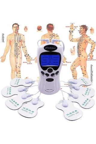 Dijital Portatif 4 Pedli Pilli Usb Girişli Tens Ems Masaj Cihazı