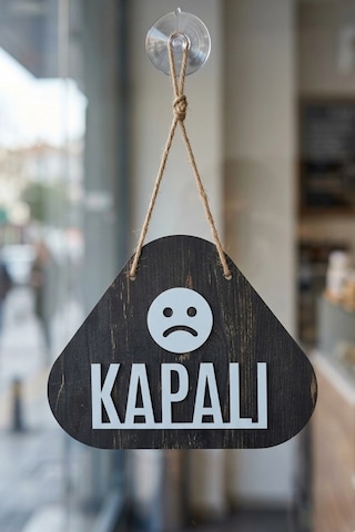 Emoji Desenli Açık-kapalı Yönlendirme Tabelası - Rebap