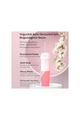 Npo Nicefeel Fc5170 Mini Taşınabilir,şarjlı, Diş Teli/protez Bakım Ve Profesyonel Ağız Duşu Pembe 61970388