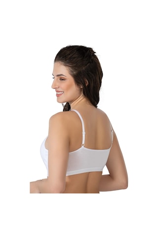 Beyaz Mı Emay 1423 Modal Cotton Kaplı Büstiyer Beyaz