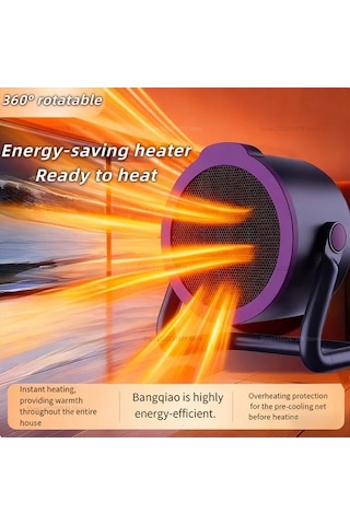 Trendooze Taşınabilir Masaüstü Isıtıcı: Kompakt Fanlı Model