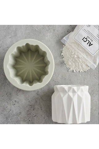 Dekoratif Saksı Silikon Kalıp 7x8x9 Cm