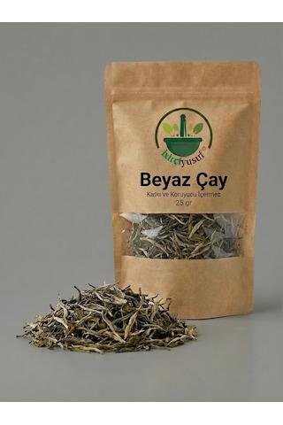 Beyaz Çay White Tea White Tea Leaves Camellia Sinensis Kurutulmuş Çay 25 G Doğal