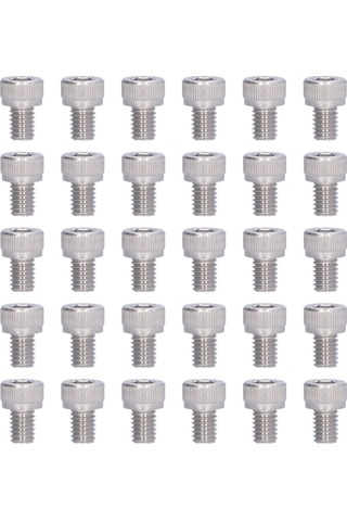 30 Adet M6x8 İç Altıgen Vida Kaiyi Standart