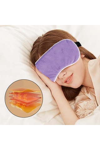 Lichen Elektrikli Isıtmalı Göz Maskesi, Usb Isıtıcı Göz Kapağı, Mavi