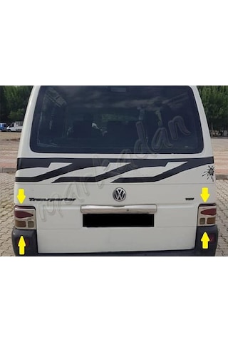 Db Chrome Vw T4 Transporter Stop Çerçeve Nikelajı 1995-2003 2 Par
