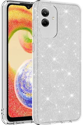 Galaxy A04 Kılıf Zore Shining Simli Silikon Kılıf