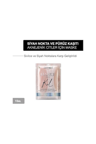 Dermokil Siyah Nokta Sivilce Karşıtı Yüz Maskesi 15 ml x 3 Adet