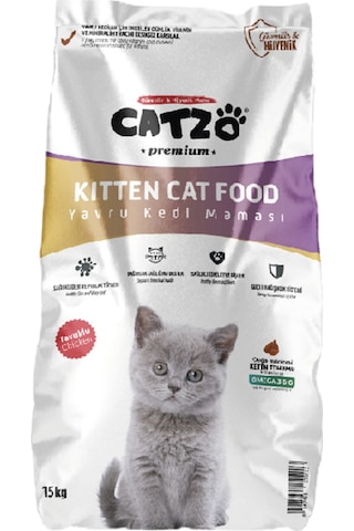 Catzo Tavuklu Yavru Kedi Maması 15 KG