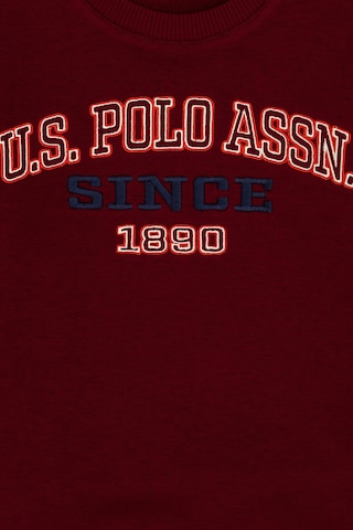 U.S. Polo Assn. Erkek Çocuk Bordo Bisiklet Yaka Sweatshirt 50313843-VR014