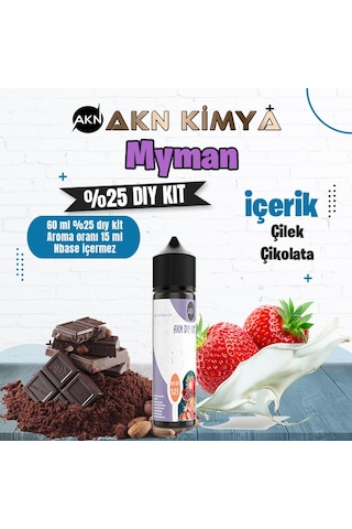 One Hit Wonder Myman Yoğun Dıy Kit Çilek Çikolata Gıda Aroması %25 Oranda Aroma İçerir Hazır Değildir 60 Ml