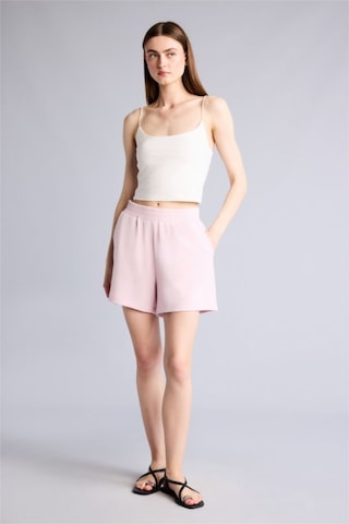 Defacto Relax Fıt Elastik Bel Açık Pembe Bermuda Şort H0575ax26smpn38 Pembe-pn38