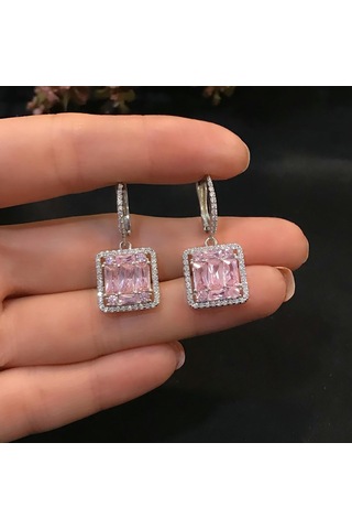 Stela Kare Baget Gümüş Küpe