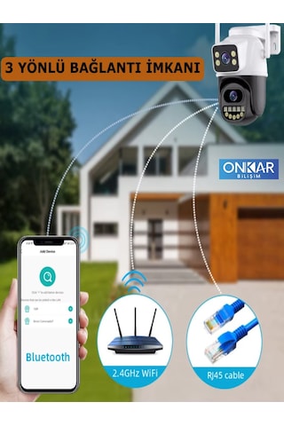 6mp 3+3 1080p Wi-fi 2 Kameralı Kablosuz Güvenlik Kamerası