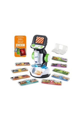 Vtech Baby Interactive Video Mikroskop Ekran, Akıllı Slayt, Sesli Bilgiler, Fotoğraf Ve Video Fonksiyon 7+ Yaş Eğitici Oyuncaklar