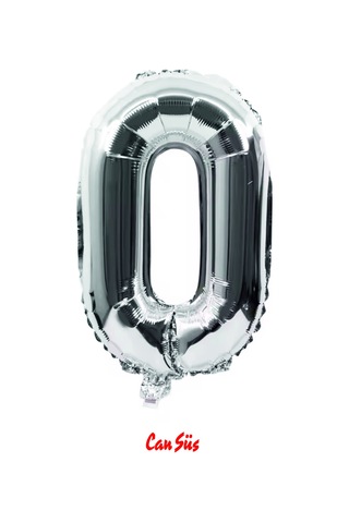 Harf Folyo Balon Gümüş 100cm 40 Inç O