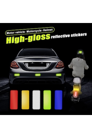 Yansıtıcı Uyarı Etiketi Tekerlek Kaşları Kapı Açma Çıkartmaları Şerit Araba Jant Koruyucu Araba Çıkartması Dıy Daire Yeşil 10 Adet